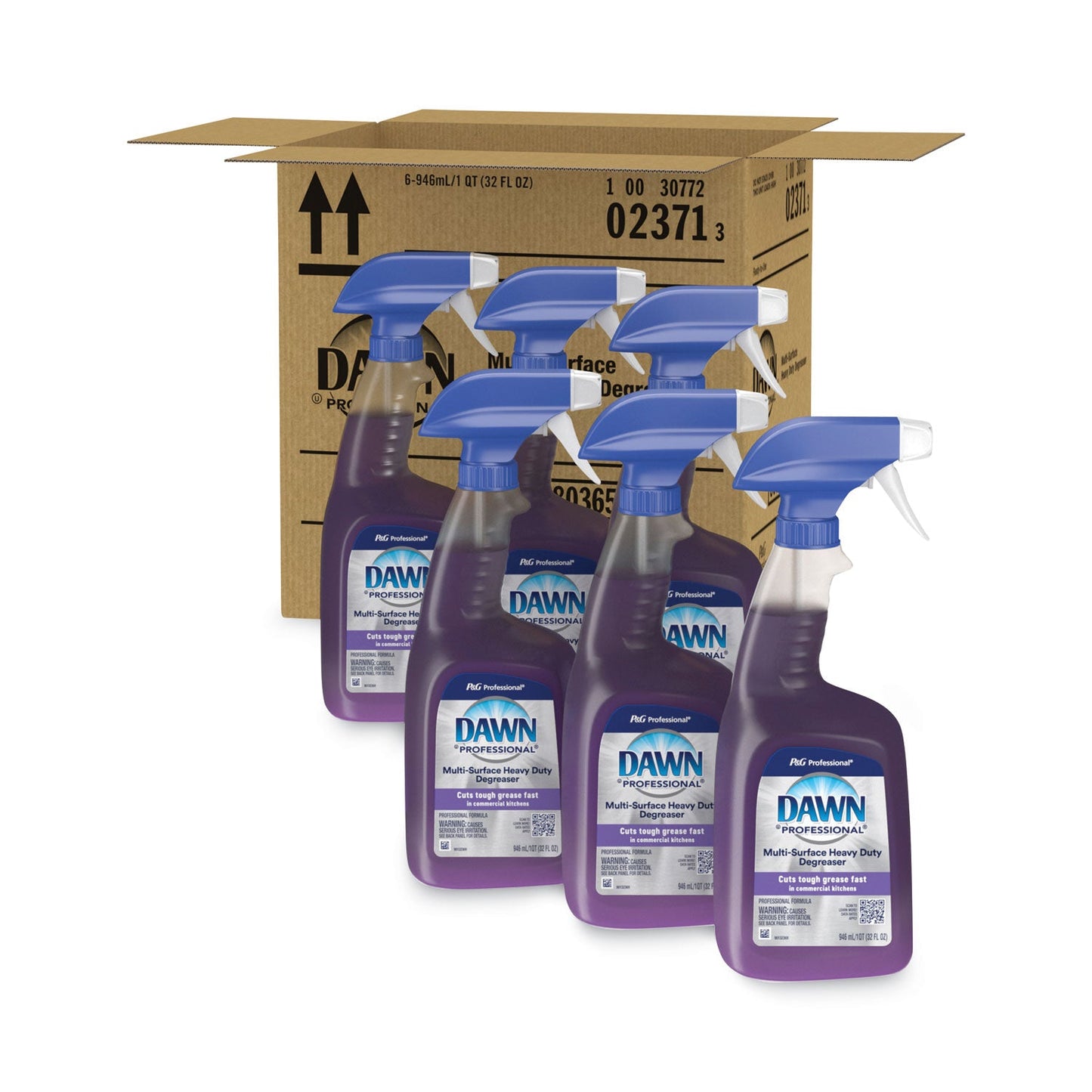 Multi-Surface Heavy Duty Degreaser, Fresh Scent, 32 oz Spray Bottle, 6/Carton