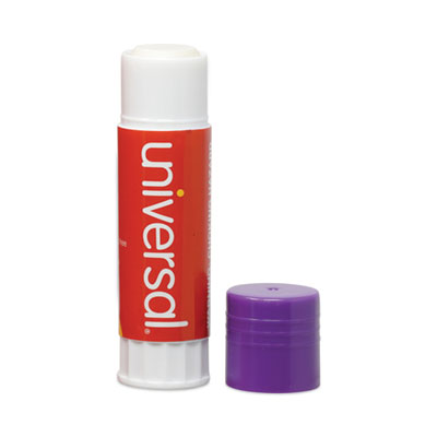 Universal® Glue Stick, 1.3 oz, Applies Purple, Dries Clear, 12/Pack OrdermeInc OrdermeInc