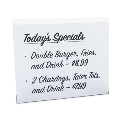 Wall Mount Sign Holder, 11 x 8.5, Horizontal, Clear, 2/Pack OrdermeInc OrdermeInc