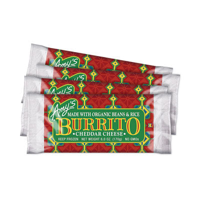 Cheddar Cheese, Bean and Rice Burrito, 6 oz Pouch, 4/Carton, Ships in 1-3 Business Days OrdermeInc OrdermeInc