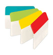 Post-it® Tabs 2" Plain Solid Color Angled Tabs, 1/5-Cut, Assorted Colors, 2" Wide, 24/Pack - OrdermeInc