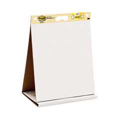 3M/COMMERCIAL TAPE DIV. Pad Plus Tabletop Easel Pad with Self-Stick Sheets and Dry Erase Board, Unruled, 20 x 23, White, 20 Sheets - OrdermeInc