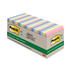 Original Recycled Note Pad Cabinet Pack, 3" x 3", Sweet Sprinkles Collection Colors, 75 Sheets/Pad, 24 Pads/Pack - OrdermeInc