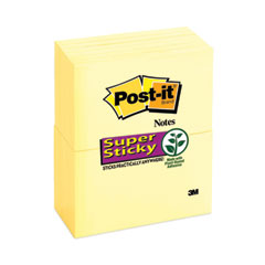 Pads in Canary Yellow, 3" x 5", 90 Sheets/Pad, 12 Pads/Pack - OrdermeInc