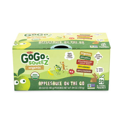 Fruit On The Go, Variety Applesauce, 3.2 oz Pouch, 20/Carton OrdermeInc OrdermeInc