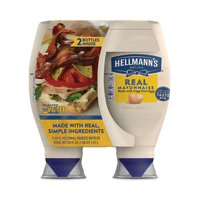 Hellmann's® Real Mayonnaise, 25 oz Bottle, 2/Pack, Ships in 1-3 Business Days OrdermeInc OrdermeInc