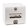 U Brands Chisel Tip Low-Odor Dry-Erase Markers with Erasers, Broad Chisel Tip, Assorted Colors, 48/Pack OrdermeInc OrdermeInc