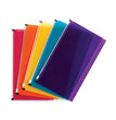 Self-Adhesive Poly Zip Pouch, 6 x 11.25, Assorted Colors, 5/Pack OrdermeInc OrdermeInc