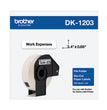 BROTHER INTL. CORP. Die-Cut File Folder Labels, 0.66" x 3.4", White, 300 Labels/Roll