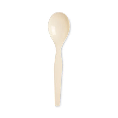 SmartStock Plastic Cutlery Refill, Soup Spoon, 6", Series-O Mediumweight, Beige, 40/Pack, 24 Packs/Carton OrdermeInc OrdermeInc