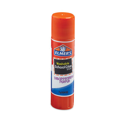 Washable School Glue Sticks, 0.24 oz, Applies Purple, Dries Clear, 4/Pack OrdermeInc OrdermeInc
