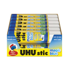 SAUNDERS MFG. CO., INC. Stic Permanent Glue Stick, 1.41 oz, Applies Blue, Dries Clear - OrdermeInc