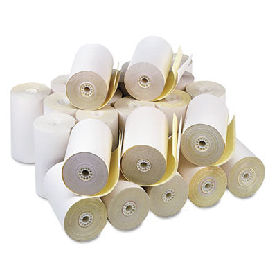 Impact Printing Carbonless Paper Rolls, 4.5" x 90 ft, White/Canary, 24/Carton OrdermeInc OrdermeInc