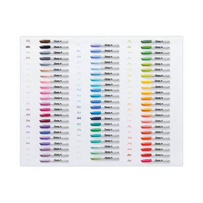 Fine Tip Permanent Marker, Fine Bullet Tip, Assorted Colors, 65/Pack OrdermeInc OrdermeInc