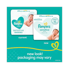 PROCTER & GAMBLE Sensitive Baby Wipes, 1-Ply, 6.8 x 7, Unscented, White, 56/Pack, 8 Packs/Carton - OrdermeInc