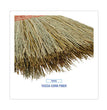 BOARDWALK Parlor Broom, Yucca/Corn Fiber Bristles, 55.5" Overall Length, Natural - OrdermeInc