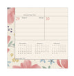 Badge Floral Wall Calendar, Badge Floral Artwork, 15 x 12, White/Multicolor Sheets, 12-Month (Jan to Dec): 2023