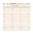 Badge Floral Wall Calendar, Badge Floral Artwork, 15 x 12, White/Multicolor Sheets, 12-Month (Jan to Dec): 2023