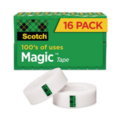 Magic Tape Value Pack, 1" Core, 0.75" x 83.33 ft, Clear, 16/Pack - OrdermeInc
