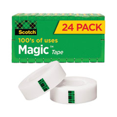 Magic Tape Value Pack, 1" Core, 0.75" x 83.33 ft, Clear, 24/Pack - OrdermeInc