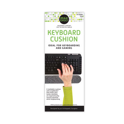 BROWNMED Keyboard Wrist Cushion, 10 x 6, Gray - OrdermeInc