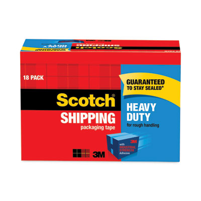 3850 Heavy-Duty Packaging Tape Cabinet Pack, 3" Core, 1.88" x 54.6 yds, Clear, 18/Pack - OrdermeInc