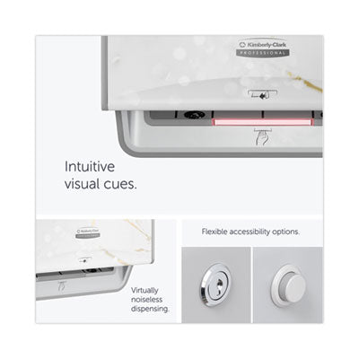 Kimberly-Clark Professional* ICON Automatic Roll Towel Dispenser, 20.12 x 16.37 x 13.5, Cherry Blossom - OrdermeInc
