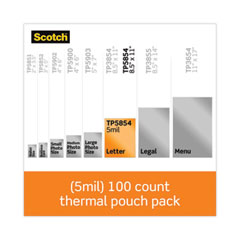 Scotch™ Laminating Pouches, 5 mil, 9" x 11.5", Gloss Clear, 100/Pack OrdermeInc OrdermeInc