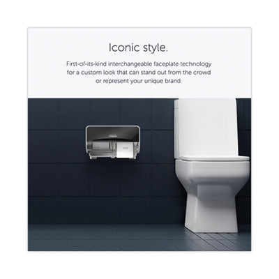 Kimberly-Clark Professional* ICON Coreless Standard Roll Toilet Paper Dispenser, 8.43 x 13 x 7.25, Black Mosaic - OrdermeInc