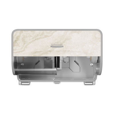 Kimberly-Clark Professional* ICON Coreless Standard Roll Toilet Paper Dispenser, 8.43 x 13 x 7.25. Warm Marble - OrdermeInc