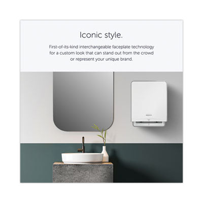 Kimberly-Clark Professional* ICON Automatic Roll Towel Dispenser, 20.12 x 16.37 x 13.5, White Mosaic - OrdermeInc