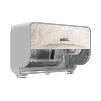 Kimberly-Clark Professional* ICON Coreless Standard Roll Toilet Paper Dispenser, 8.43 x 13 x 7.25. Warm Marble - OrdermeInc