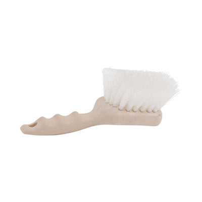 Utility Brush, Cream Nylon Bristles, 5.5" Brush, 3.5" Tan Plastic Handle OrdermeInc OrdermeInc