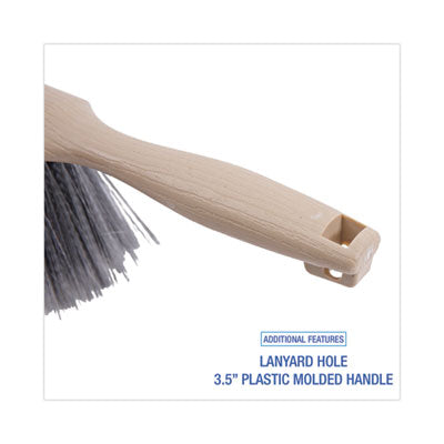 Counter Brush, Black Polypropylene, 4.5" Brush, 3.5" Tan Plastic Handle OrdermeInc OrdermeInc