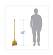 Corn Fiber Angled-Head Lobby Brooms, 55" Handle, Yellow, 12/Carton OrdermeInc OrdermeInc