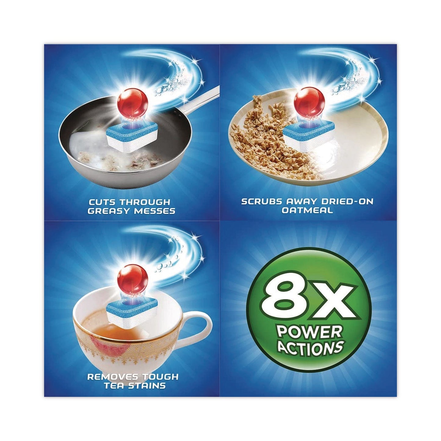 Powerball Dishwasher Tabs, Fresh Scent, 94/Box, 4 Boxes/Carton - OrderMe