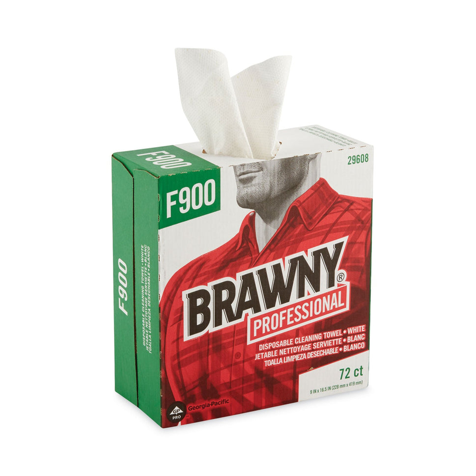 FLAX 900 Heavy Duty Cloths, 9 x 16.5, White, 72/Box, 10 Box/Carton OrdermeInc OrdermeInc