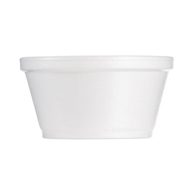 DART Foam Container, Extra Squat, 8 oz, White, 1,000/Carton - OrdermeInc