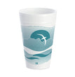 Dart® Horizon Hot/Cold Foam Drinking Cups, 32 oz, Printed, Aqua/White, 25/Bag, 20 Bags/Carton OrdermeInc OrdermeInc