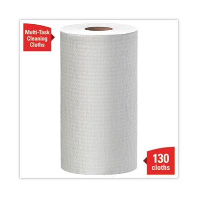 WypAll® General Clean X60 Cloths, Small Roll, 9.8 x 13.4, White, 130/Roll, 12 Rolls/Carton - OrdermeInc