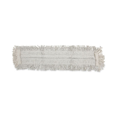 Boardwalk® Disposable Dust Mop Head w/Sewn Center Fringe, Cotton/Synthetic, 36w x 5d, White - OrdermeInc