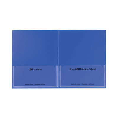 C-Line® Classroom Connector Folders, 11 x 8.5, Blue, 25/Box OrdermeInc OrdermeInc