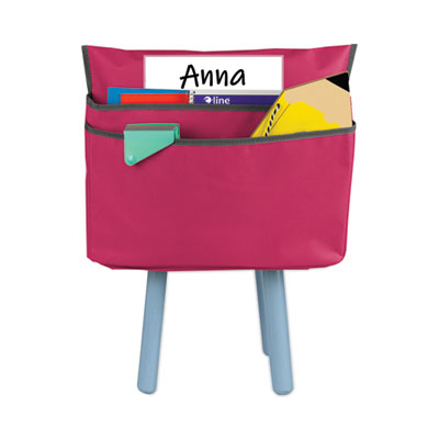 Chair Cubbies for Most Classroom Chair Styles, Large, 18 x 13.25, Fabric/Vinyl, Sunset Red OrdermeInc OrdermeInc