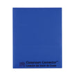 C-Line® Classroom Connector Folders, 11 x 8.5, Blue, 25/Box OrdermeInc OrdermeInc