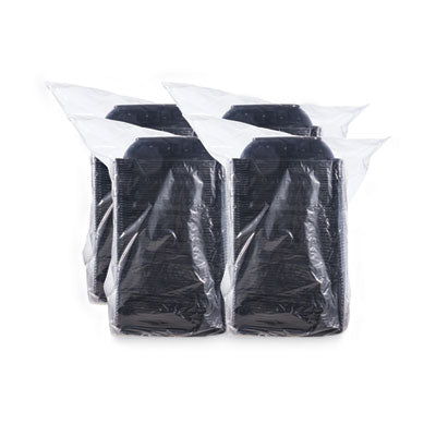 PresentaBowls Pro Black Square Bowls, 32 oz, 8.5 x 8.5 x 2, Plastic, 63/Bag, 4 Bags/Carton OrdermeInc OrdermeInc
