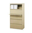 Lateral File Cabinet, 5 Letter/Legal/A4-Size File Drawers, Putty, 30 x 18.62 x 67.62 OrdermeInc OrdermeInc