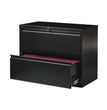 Lateral File Cabinet, 2 Letter/Legal/A4-Size File Drawers, Black, 36 x 18.62 x 28 OrdermeInc OrdermeInc