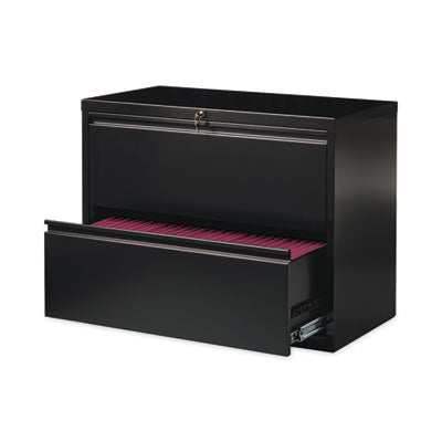 Lateral File Cabinet, 2 Letter/Legal/A4-Size File Drawers, Black, 36 x 18.62 x 28 OrdermeInc OrdermeInc