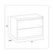 Lateral File Cabinet, 2 Letter/Legal/A4-Size File Drawers, Putty, 30 x 18.62 x 28 OrdermeInc OrdermeInc