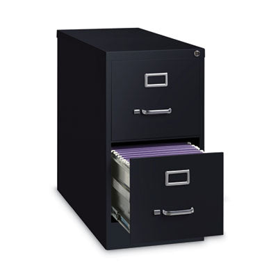 Vertical Letter File Cabinet, 2 Letter-Size File Drawers, Black, 15 x 26.5 x 28.37 OrdermeInc OrdermeInc